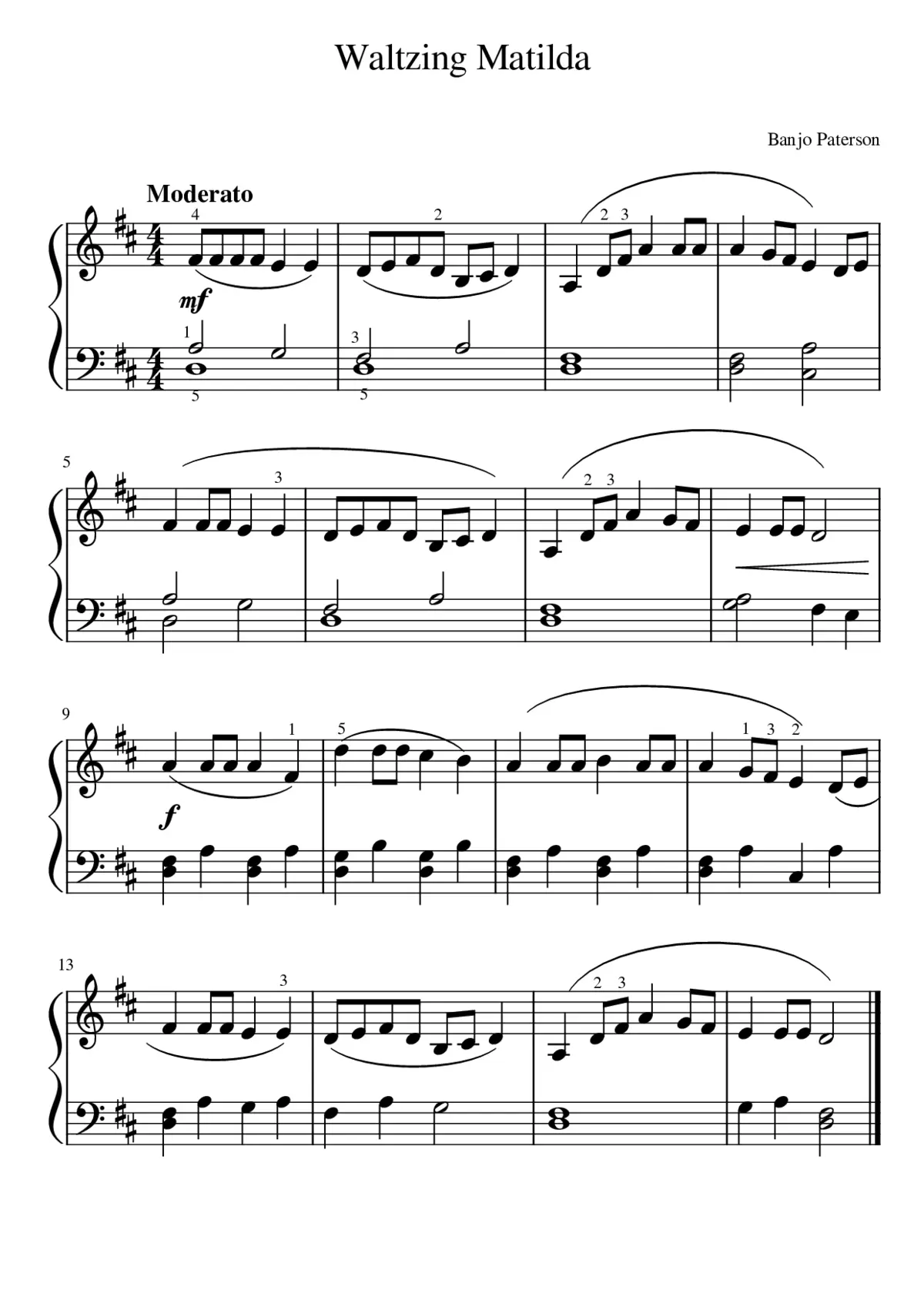 Waltzing Matilda - Page 1