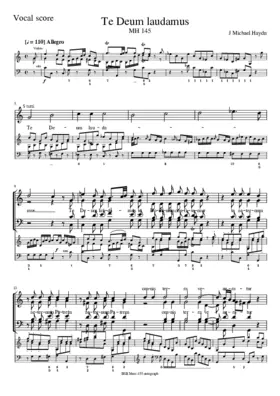 Te Deum, MH 145
