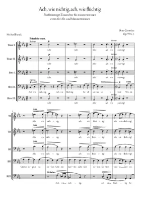 Ach, wie nichtig, Ach, wie flüchtig