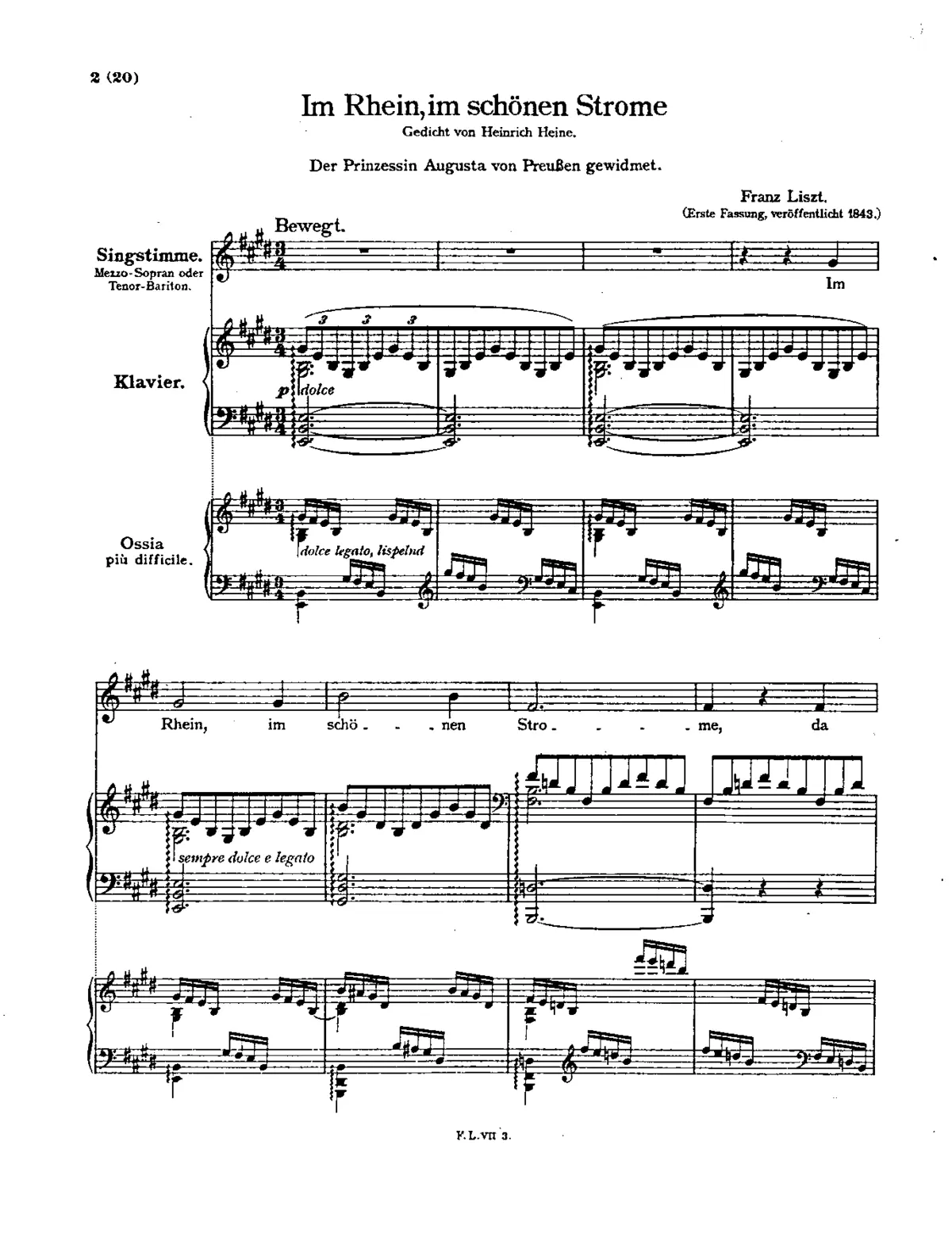 Im Rhein, im schönen Strome - Page 1