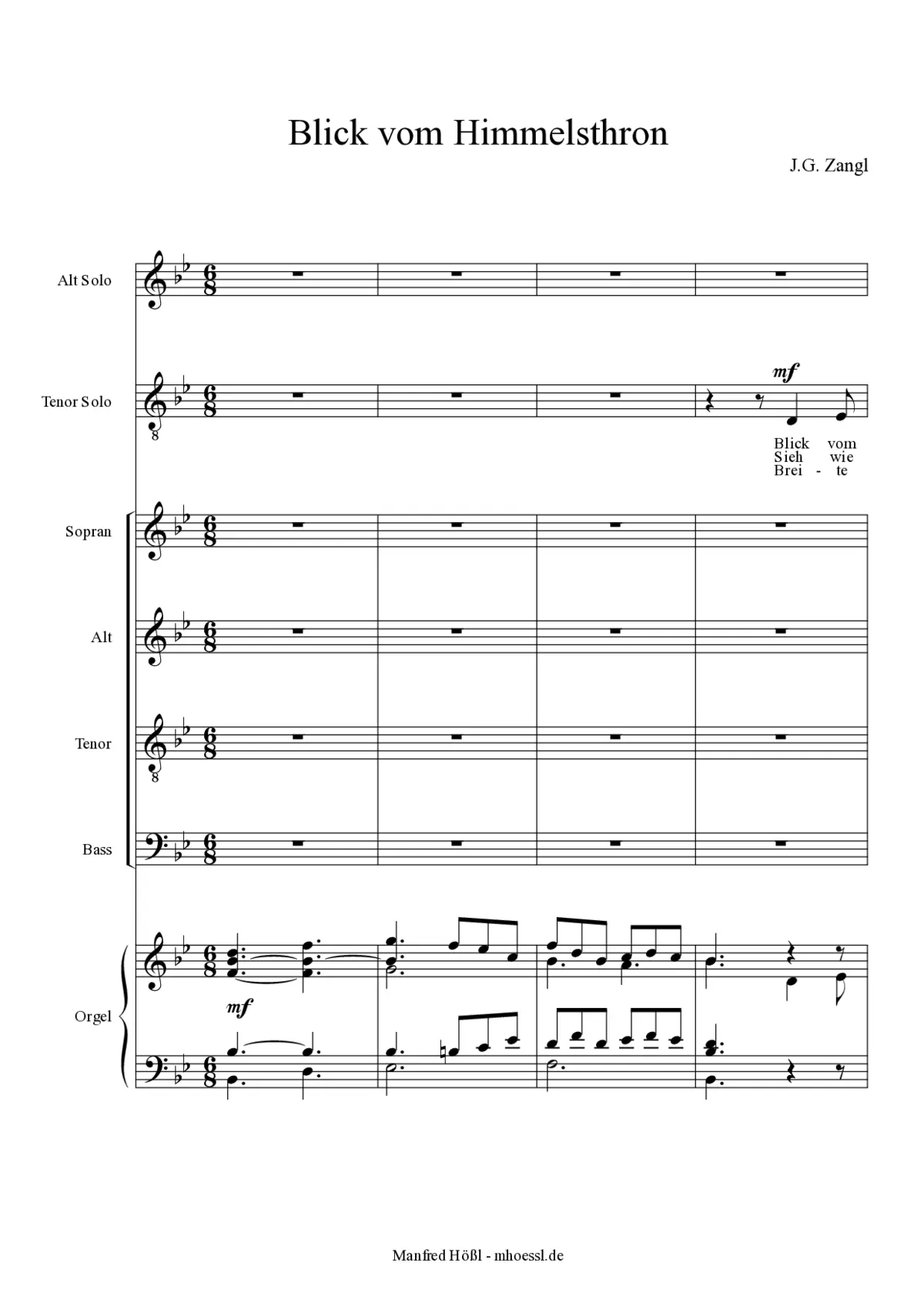 3 Marienlieder aus Op. 54 - Page 1