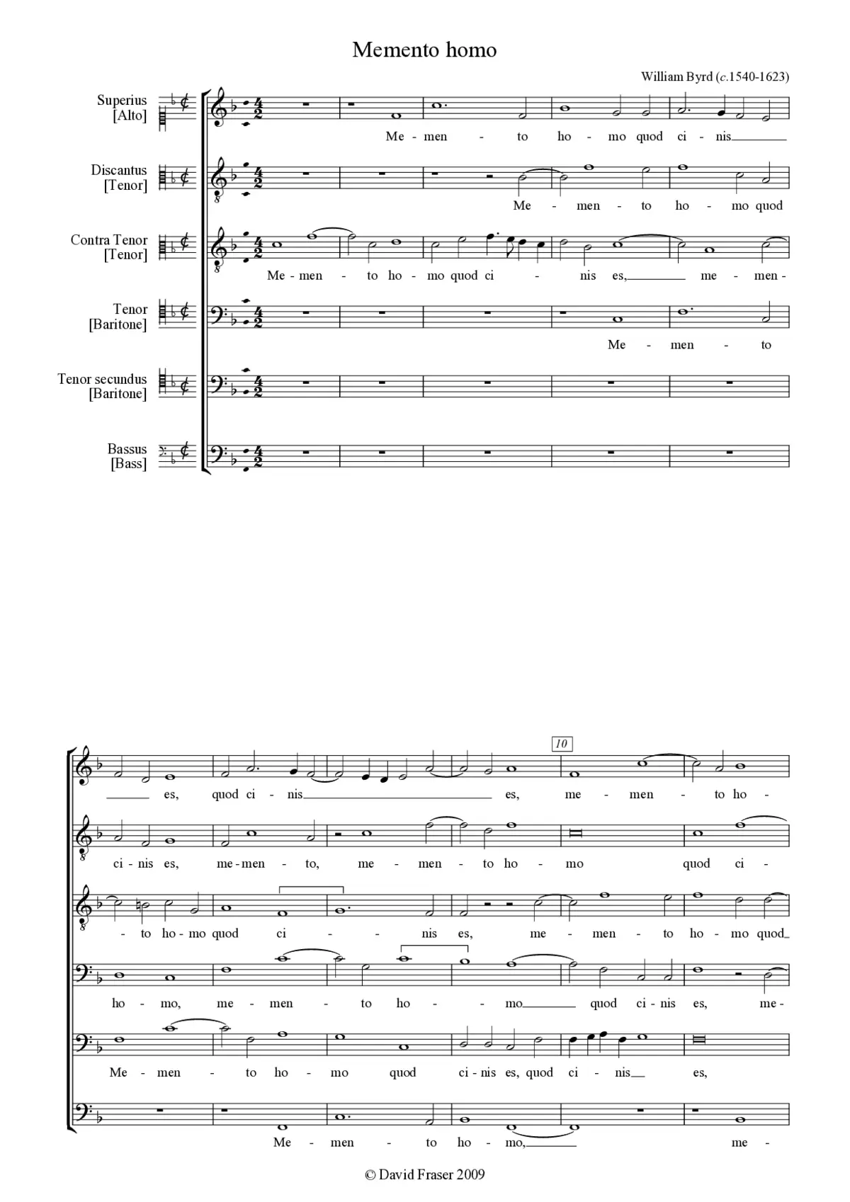 Memento homo - Page 1
