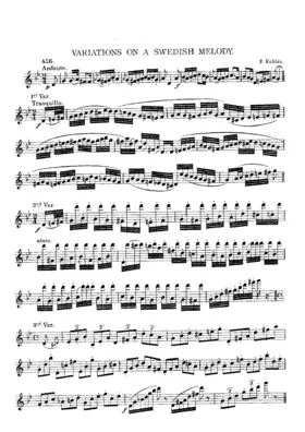 Variations on a Swedish melody