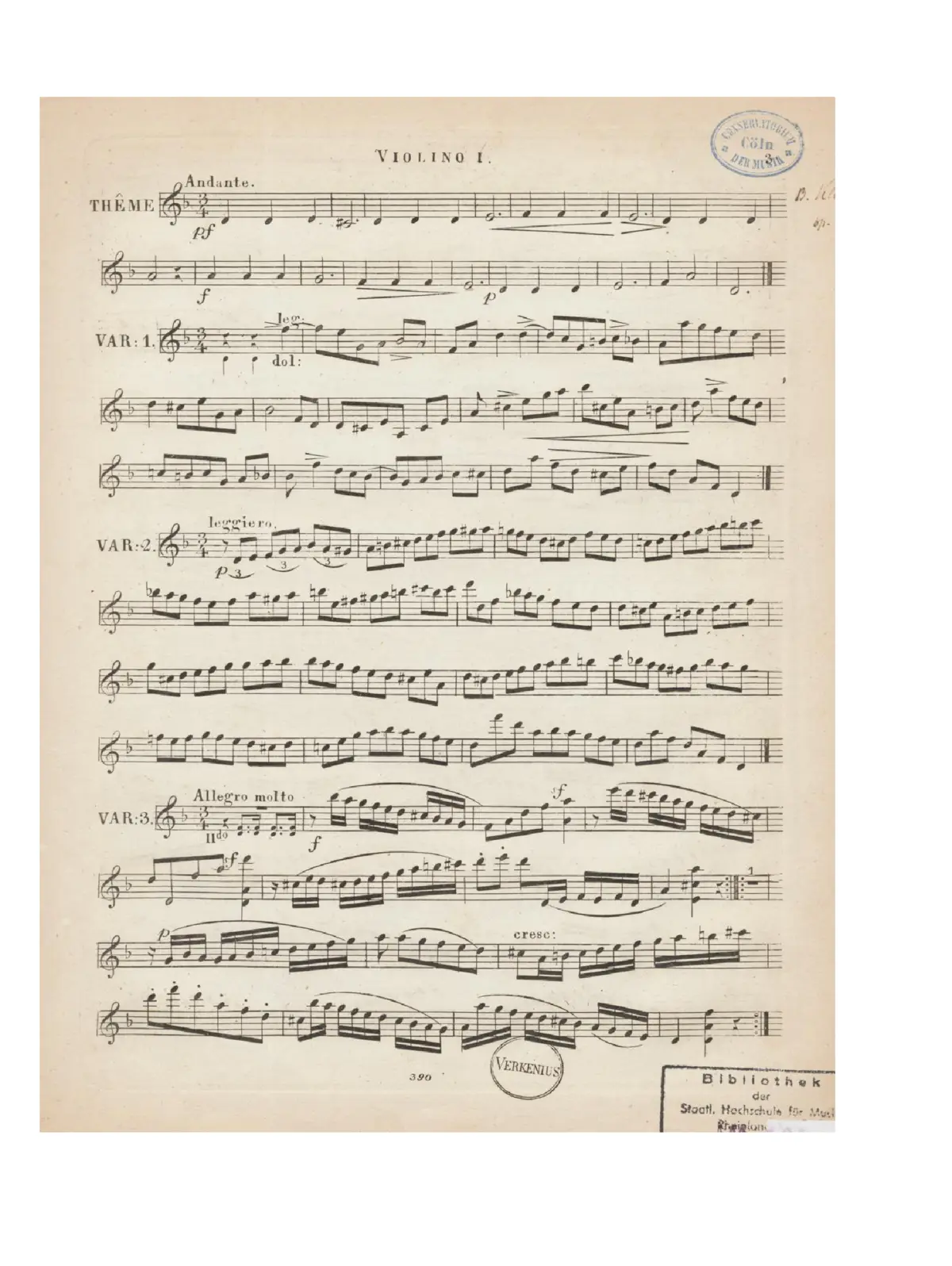 15 Variations - Page 1