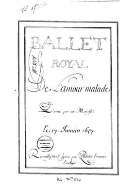 Ballet de l'amour malade