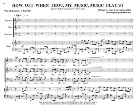 How oft when thou, my Music, music play'st