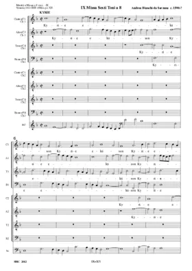 Missa prima, vi toni (O sacrum convivium)