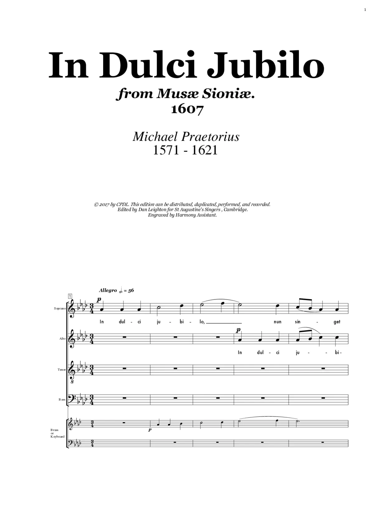 In dulci jubilo, a 8 - Page 1