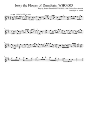 Jessy the Flower of Dumblain. WHG.003