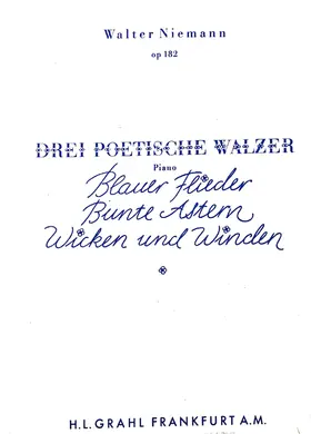 3 Poetische Walzer