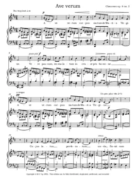 Ave verum, Op. 6, No. 2