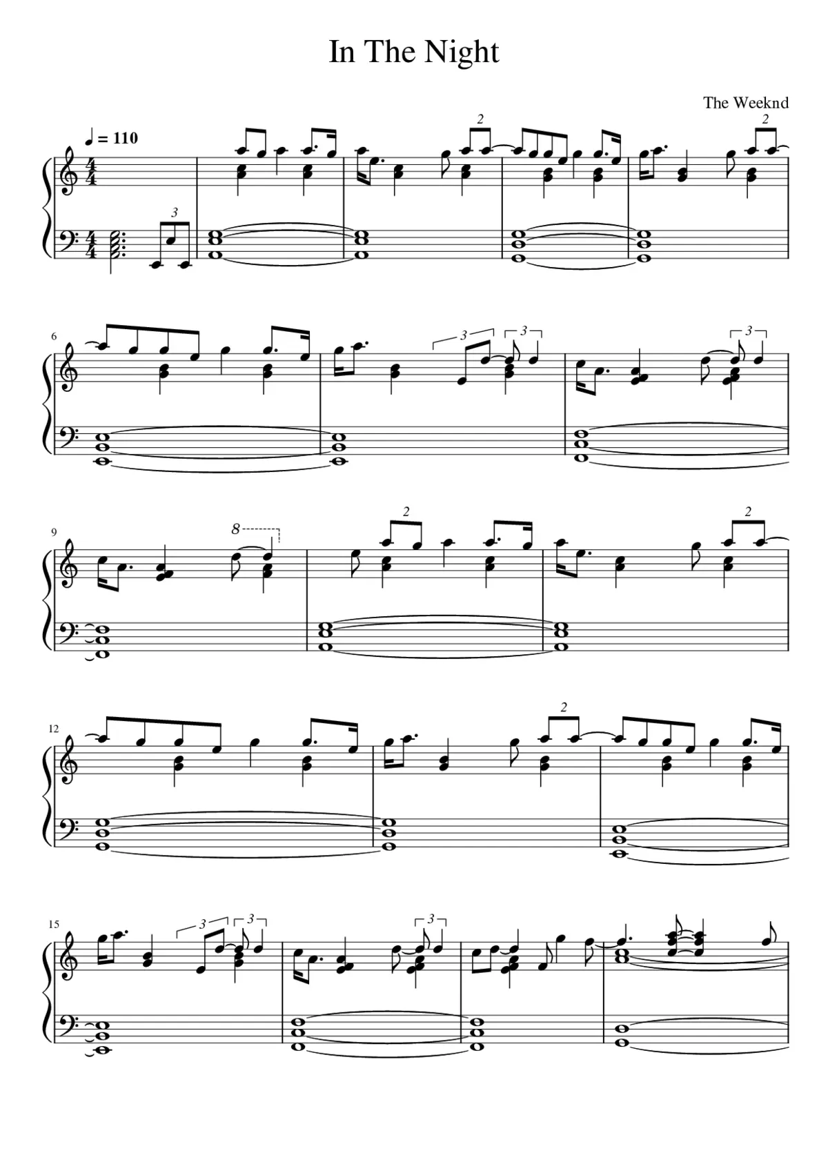 in the night - Page 1