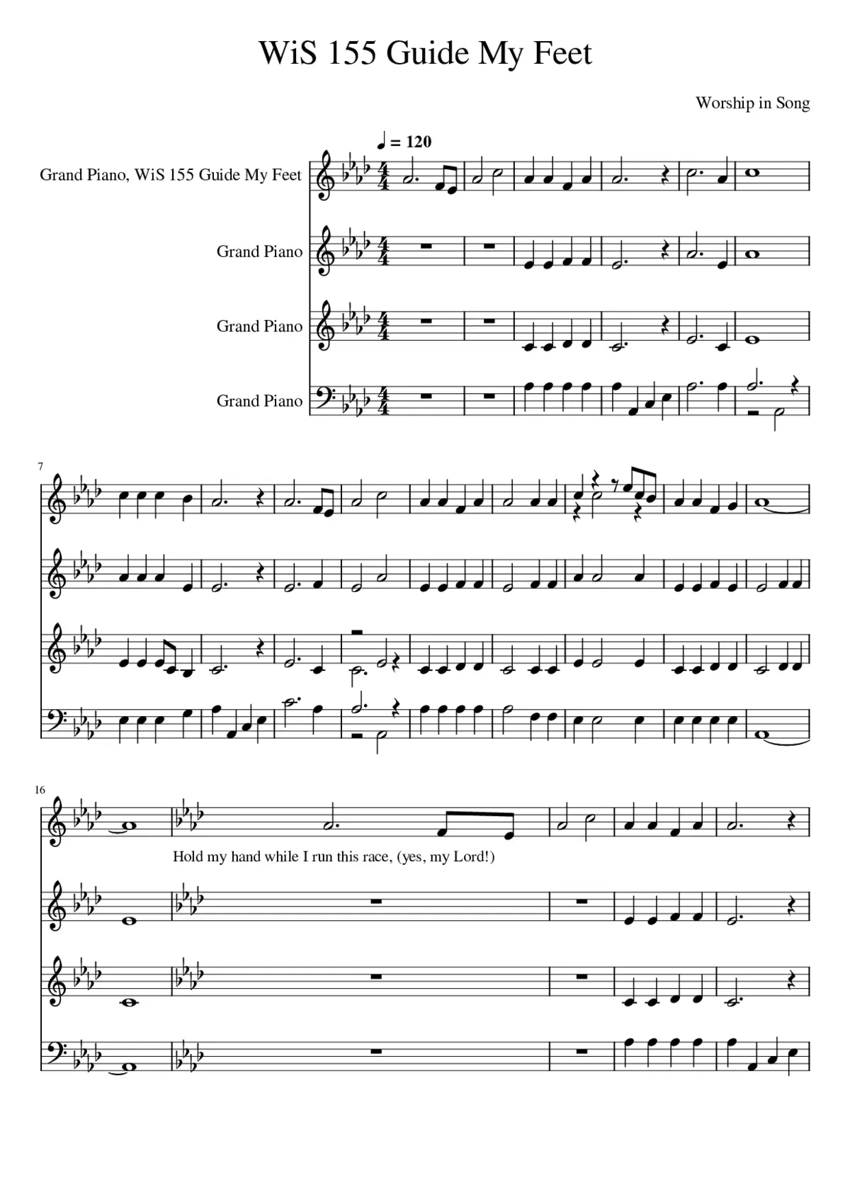 Guide My Feet - Page 1