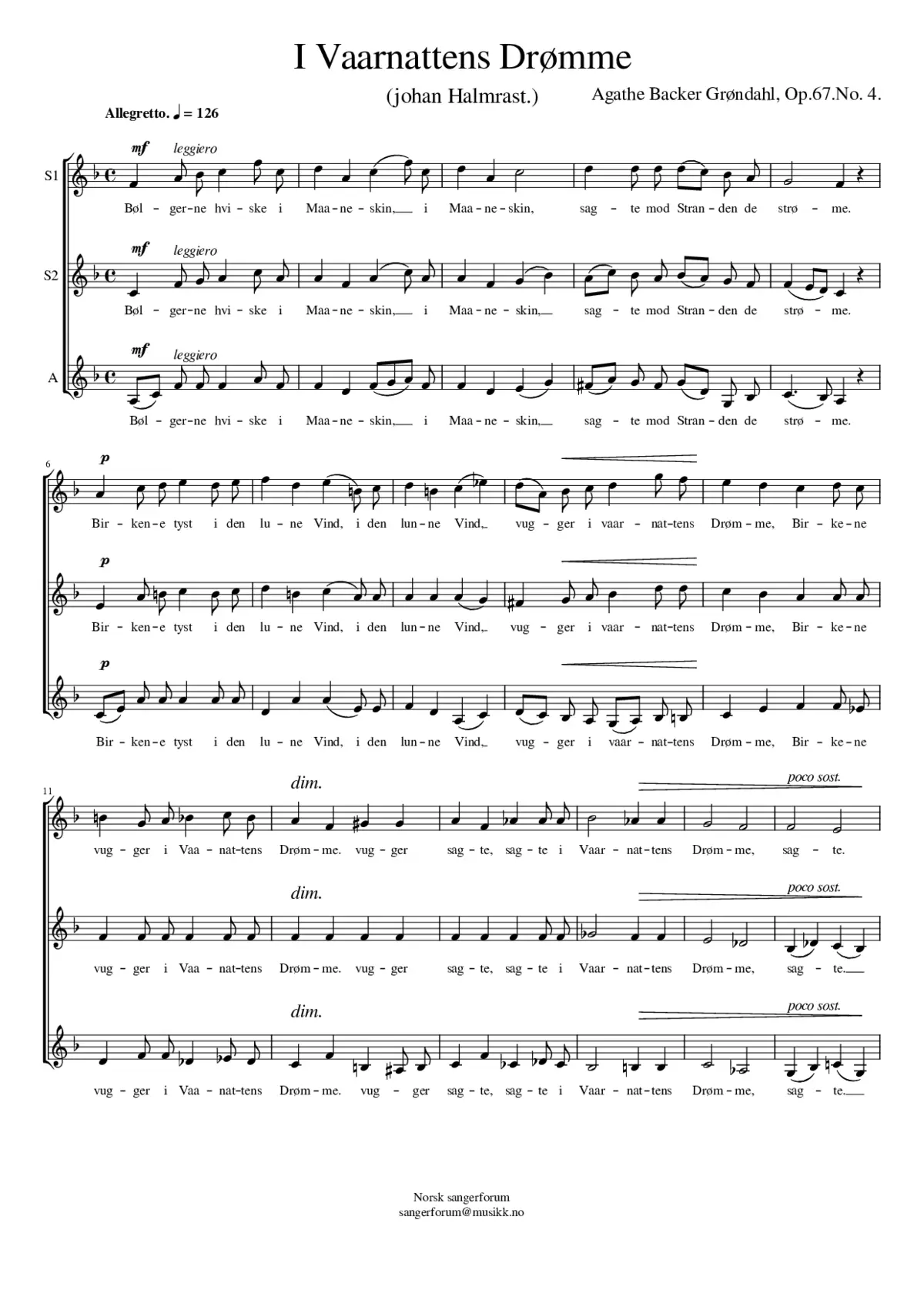 I Vaarnattens Drømme - Page 1