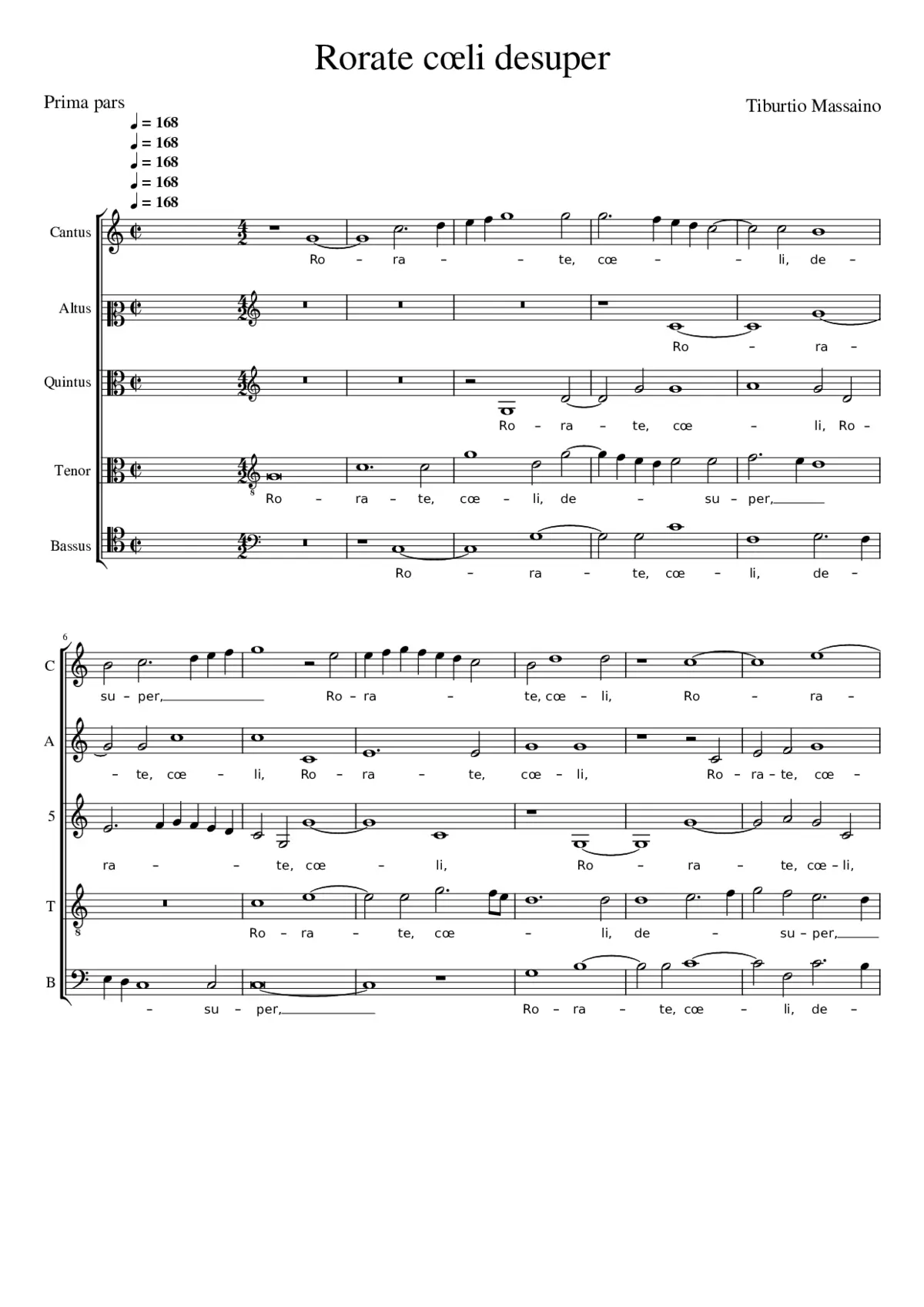 Rorate cœli desuper - Page 1