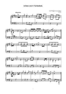 Arioso con 6 variazioni