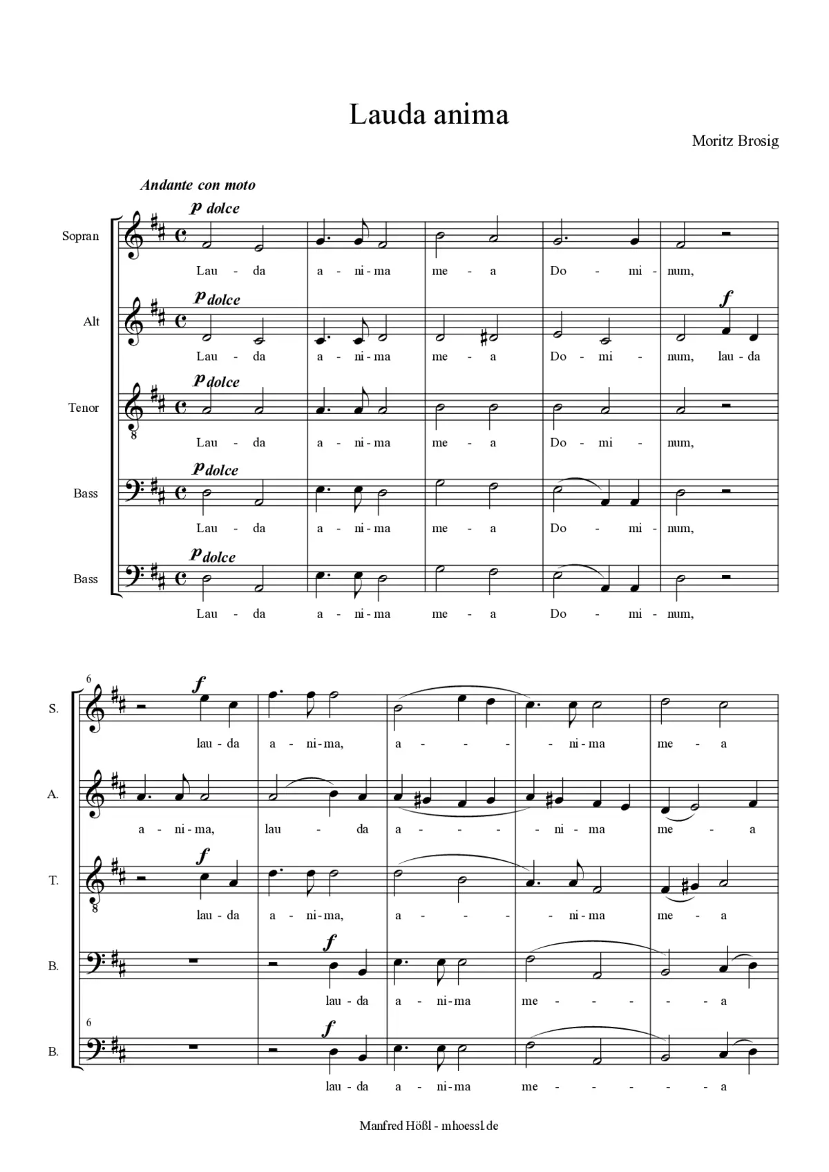 Lauda anima mea - Page 1