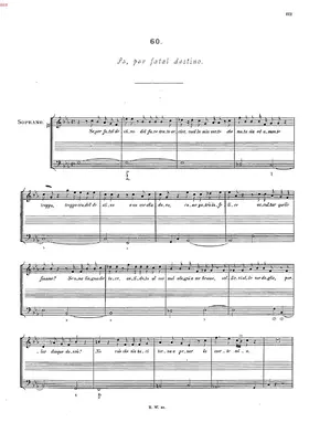 Se per fatal destino, HWV 159