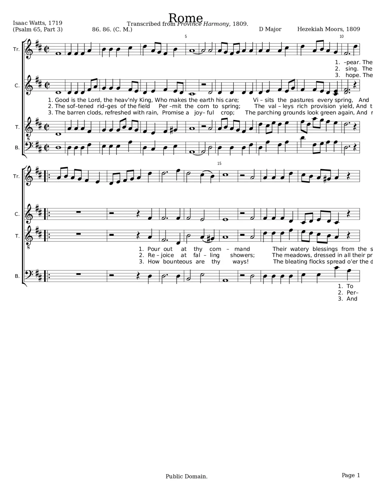 Rome - Hezekiah Moors - Page 1
