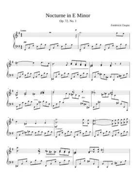 Nocturne in E minor Op.72 No.1
