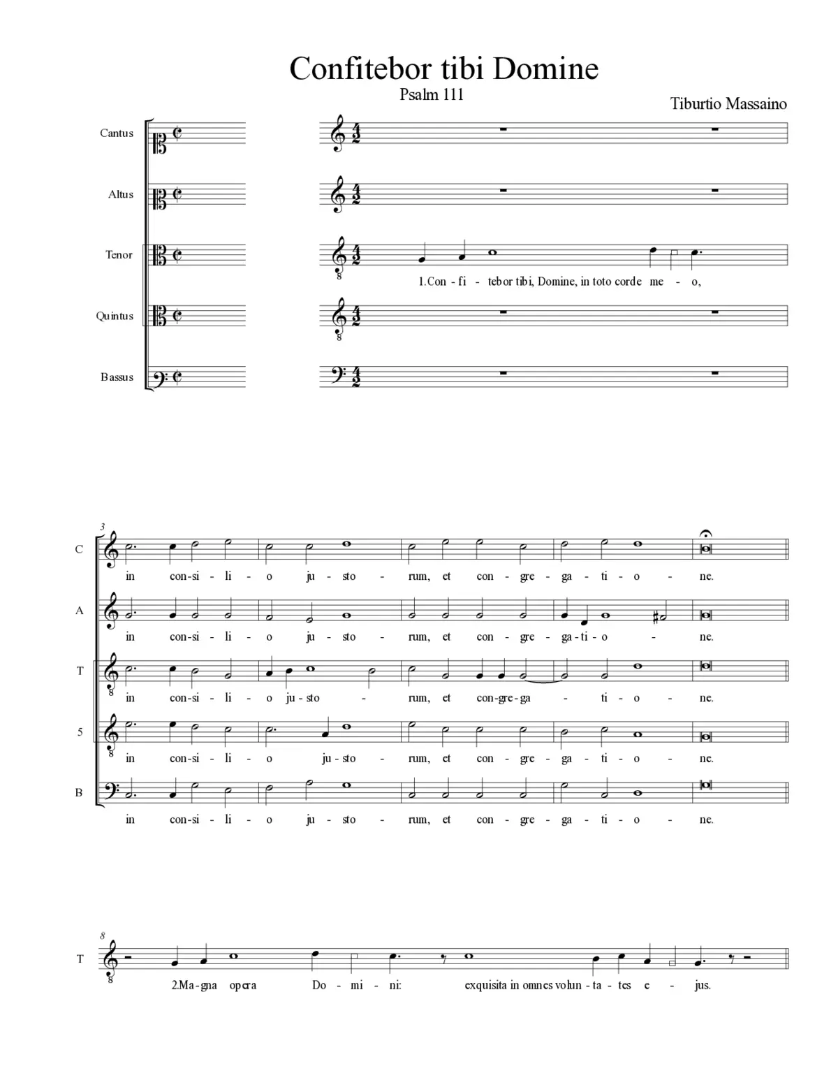 Confitebor tibi Domine - Page 1