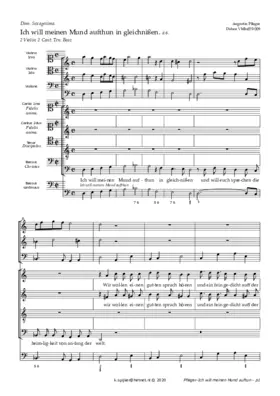 Ich will meinen Mund auftun in gleichnisse
