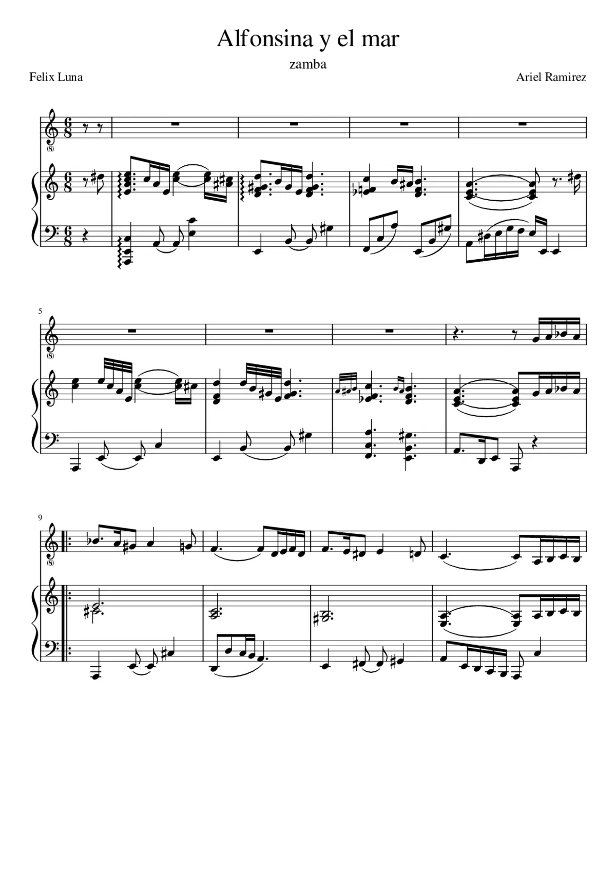 alfonsina y el mar - Page 1