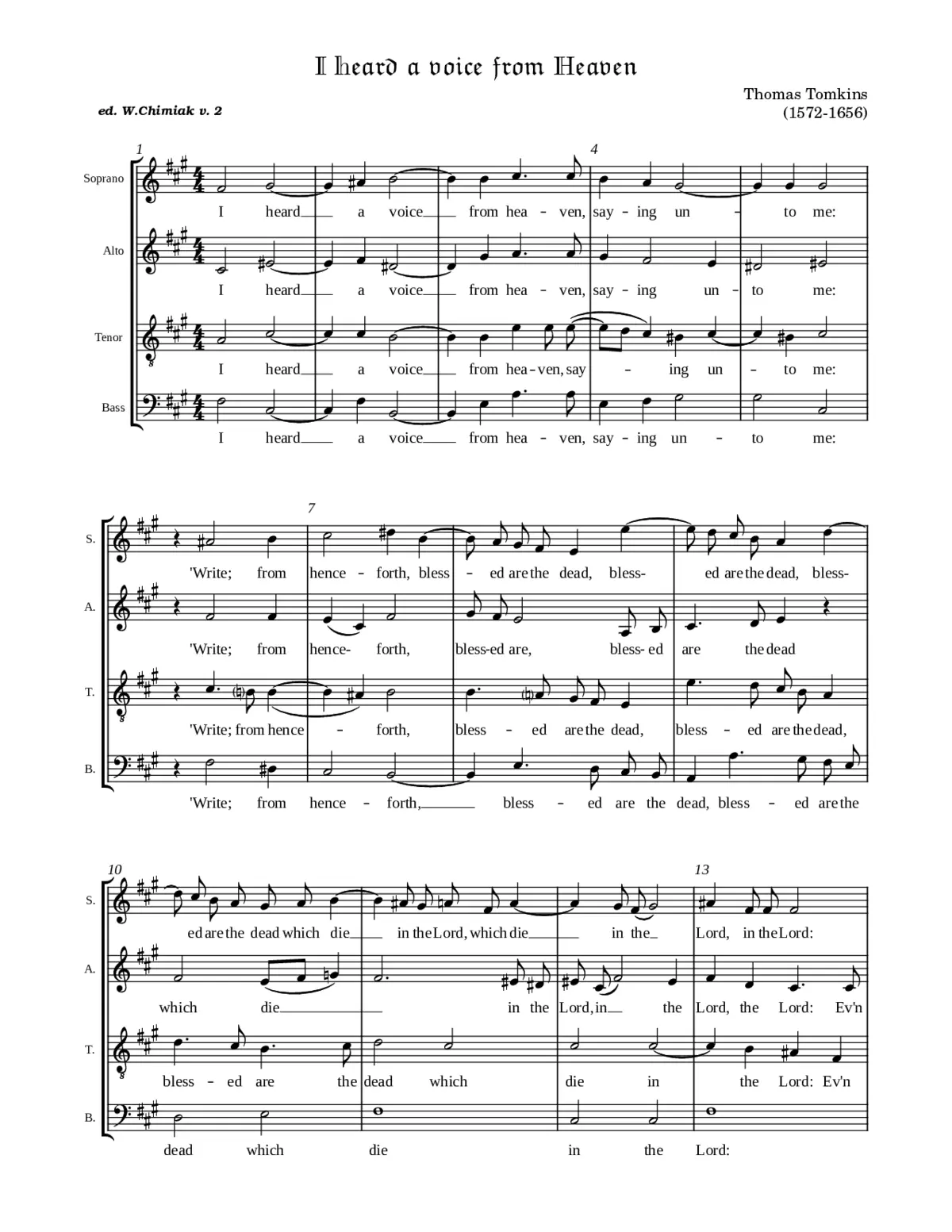 I heard a voice from heaven - Page 1