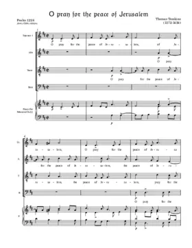 O pray for the peace of Jerusalem