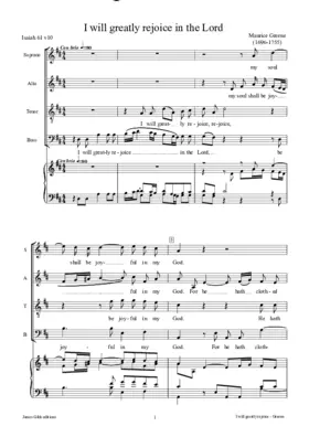 I will greatly rejoice in the Lord