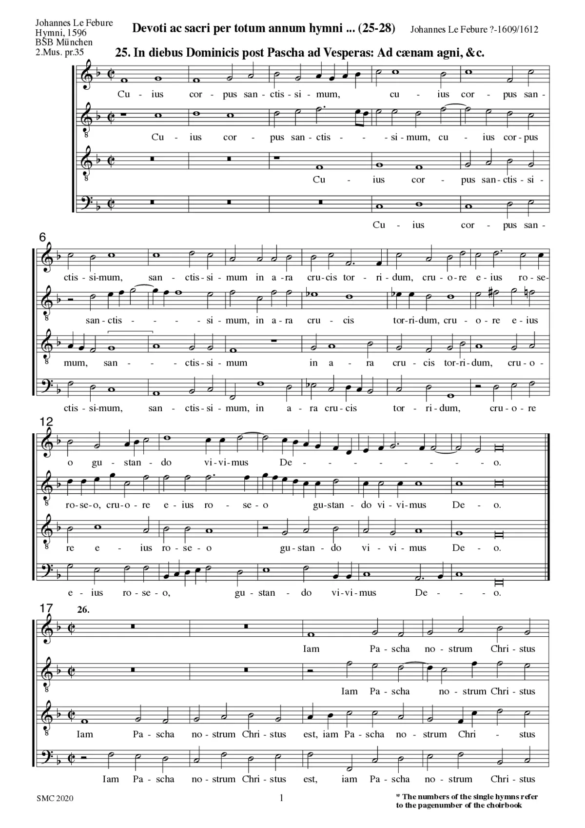 Ad caenam agni providi - Page 1