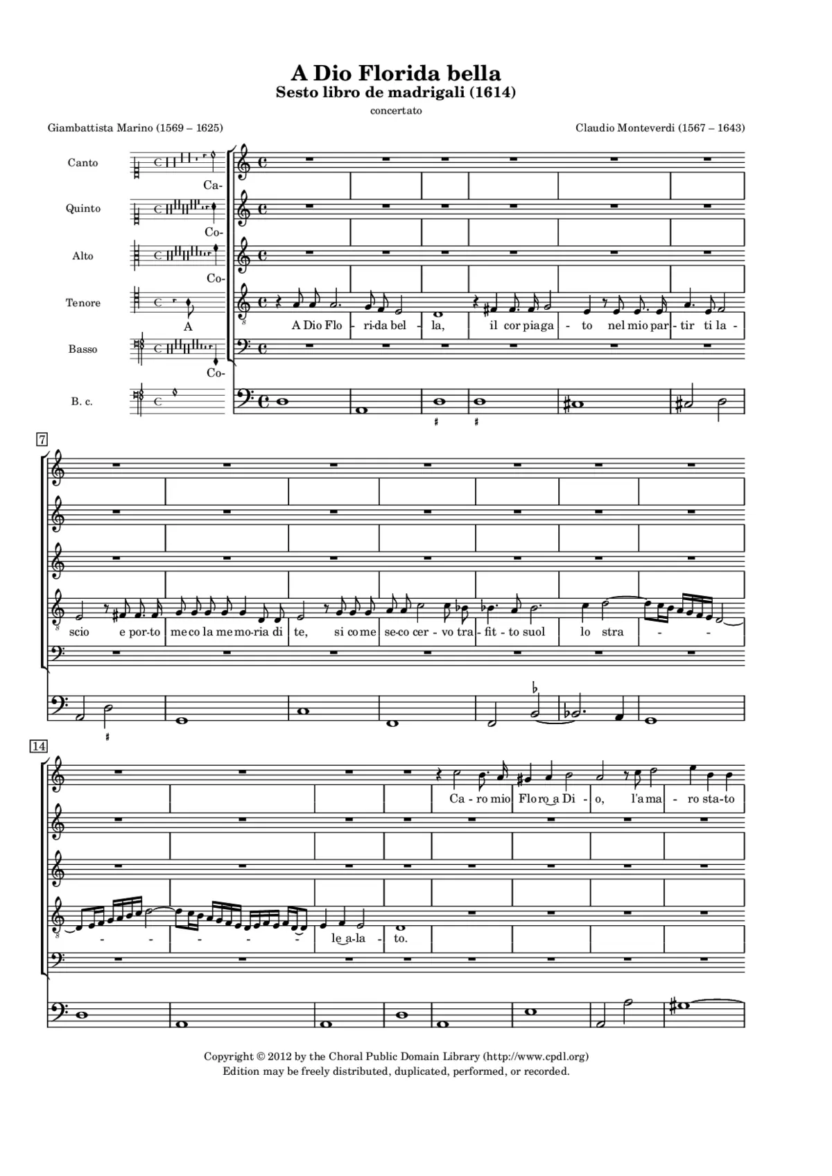 A Dio, Florida Bella - Page 1