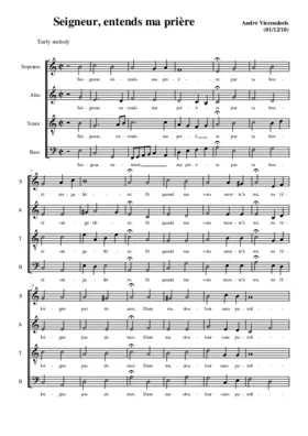 Seigneur, entends ma prière