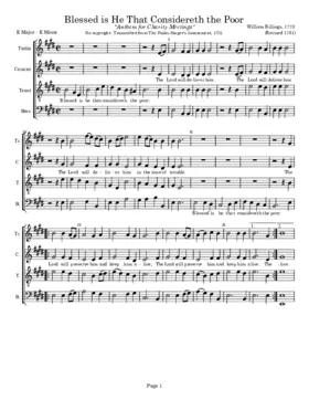 Blessed is he that considereth the poor