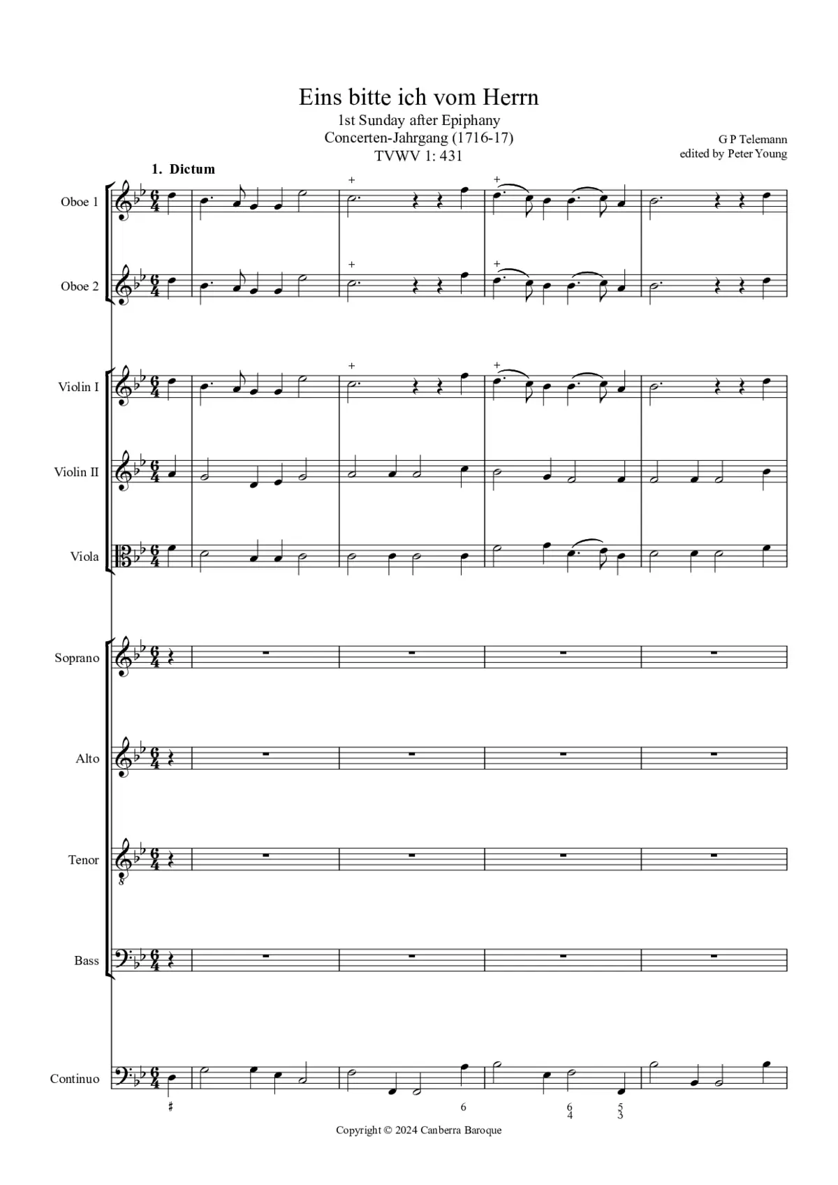 Eins bitte ich vom Herrn - Page 1