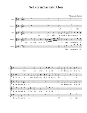 Se'l cor m'hai dat'o Clori
