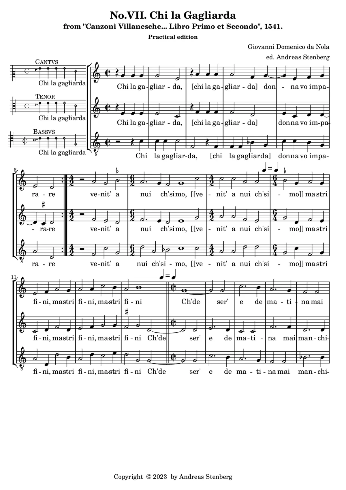 Chi la gagliarda - Page 1