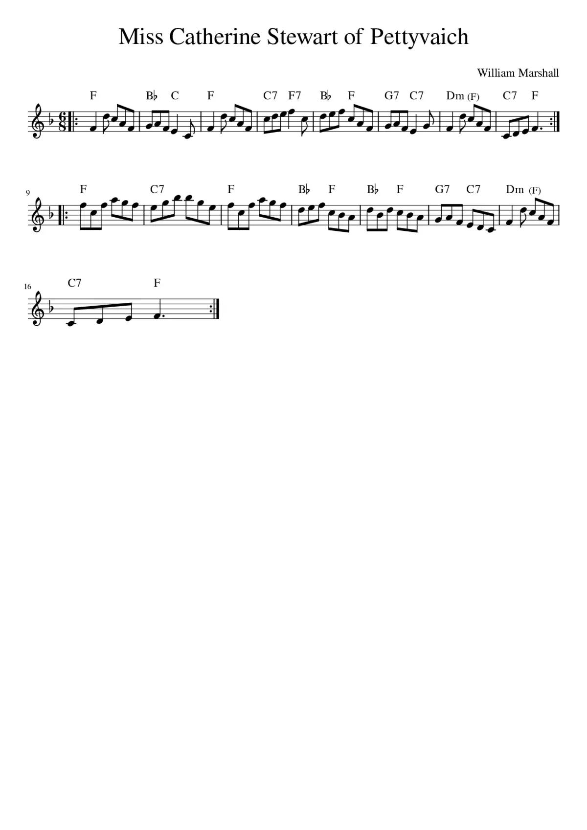 Miss Catherine Stewart of Pettyvaich - Page 1