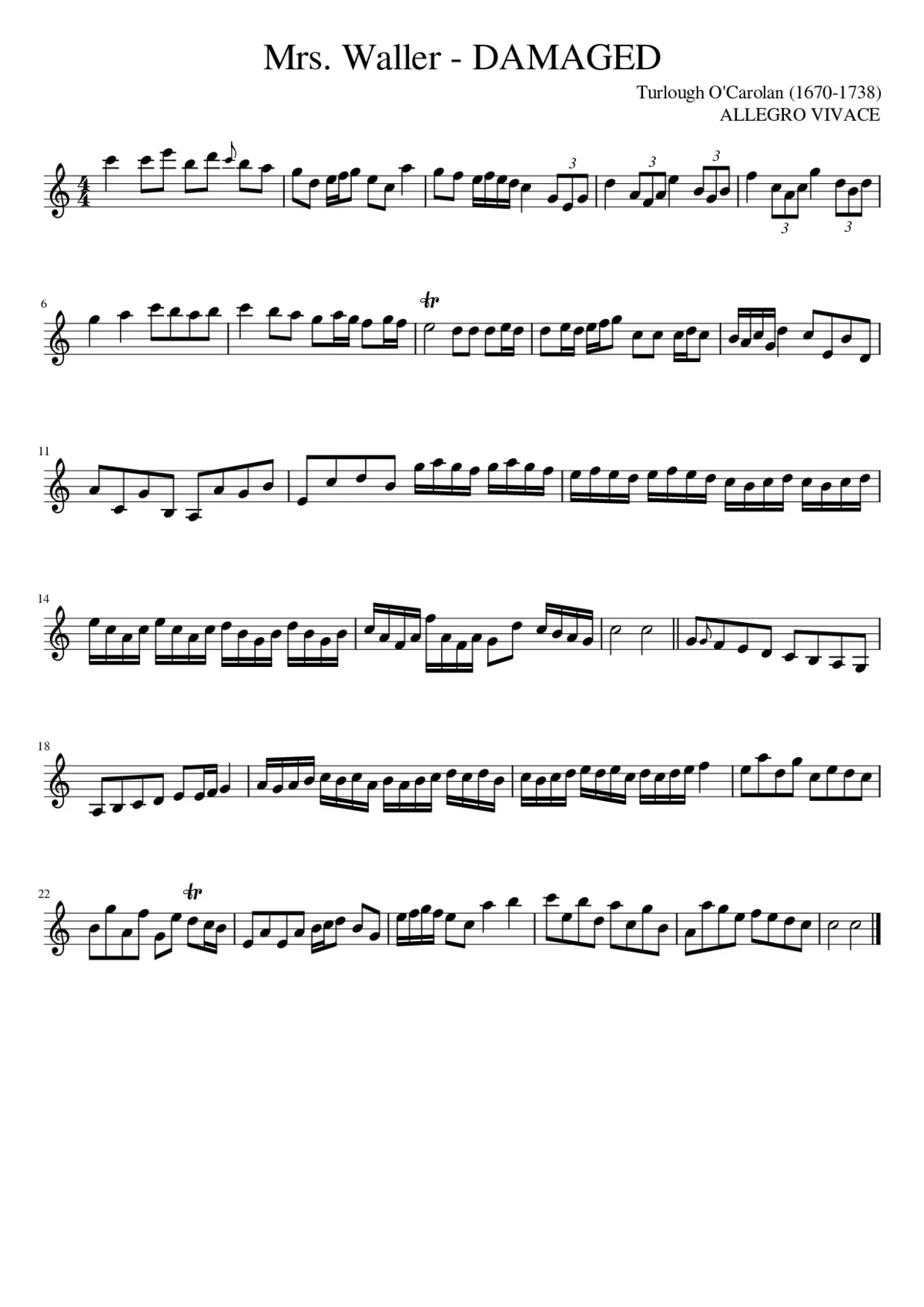 Mrs. Waller - DAMAGED - Page 1