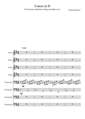 Canon and Gigue in D major P.37