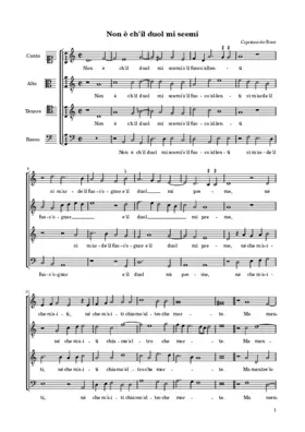 Non è ch'il duol mi scemi