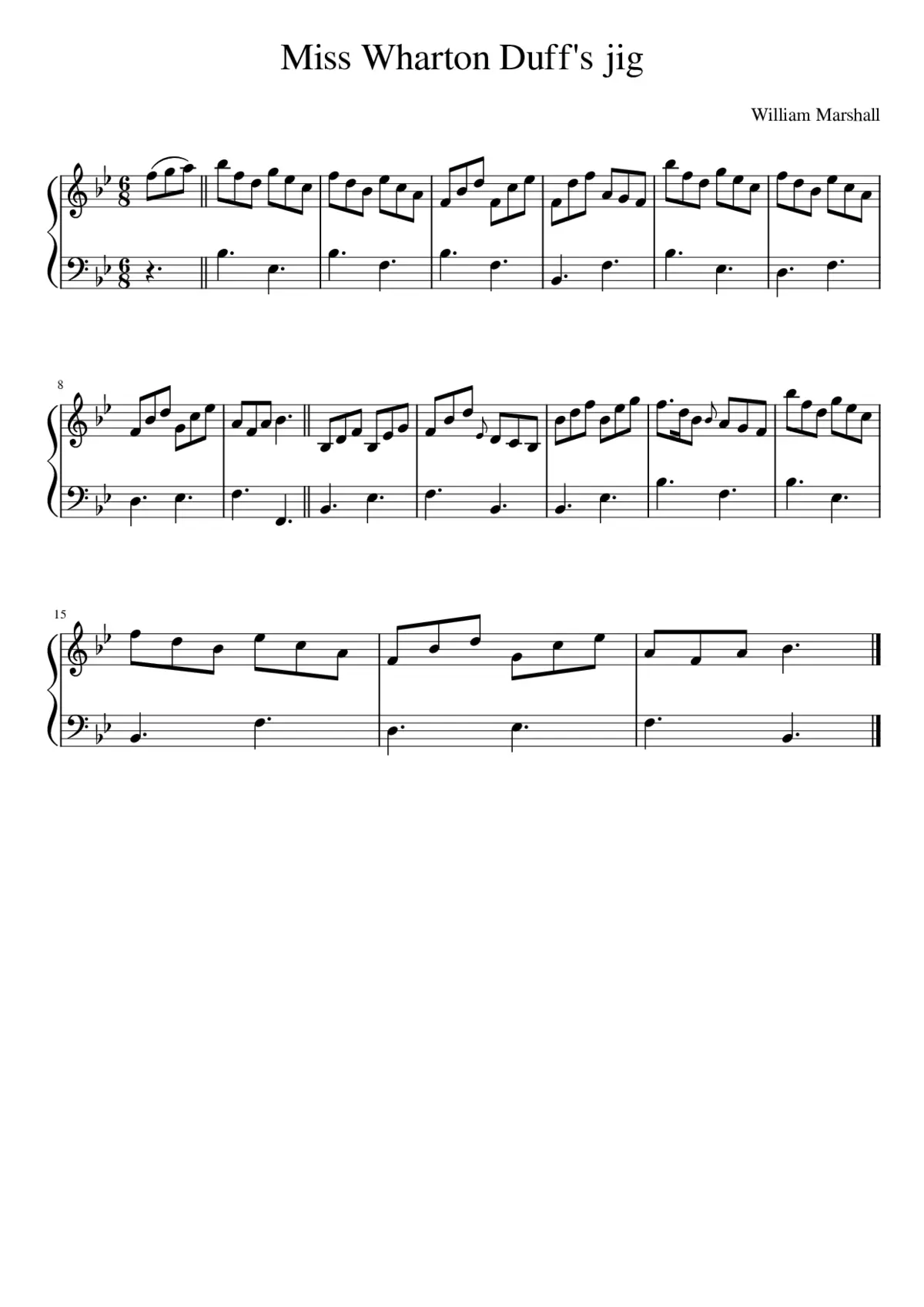 Miss Wharton Duff's jig - Page 1