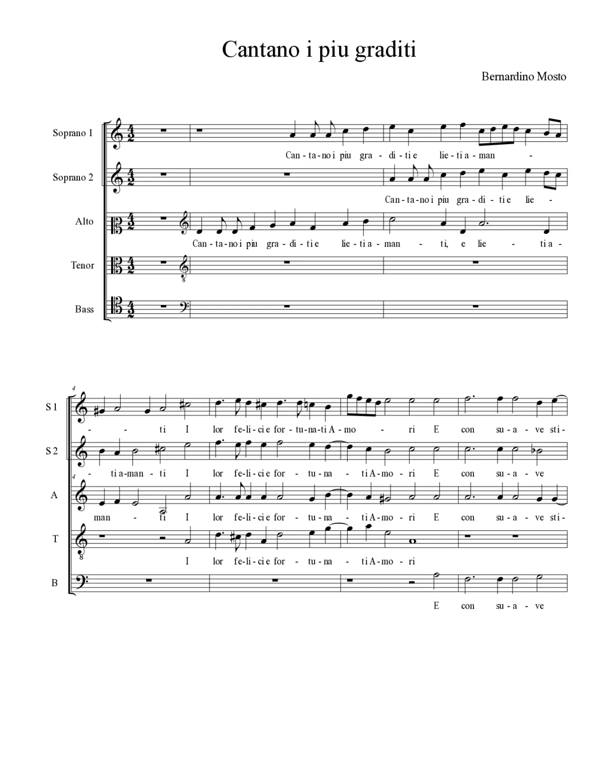 Cantano i piu graditi - Page 1