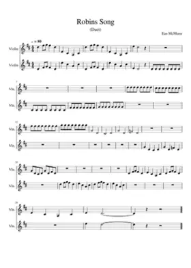 Robins Song By Ean McMunn