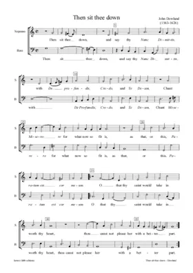 Then sit thee down and say thy 'Nunc dimittis'