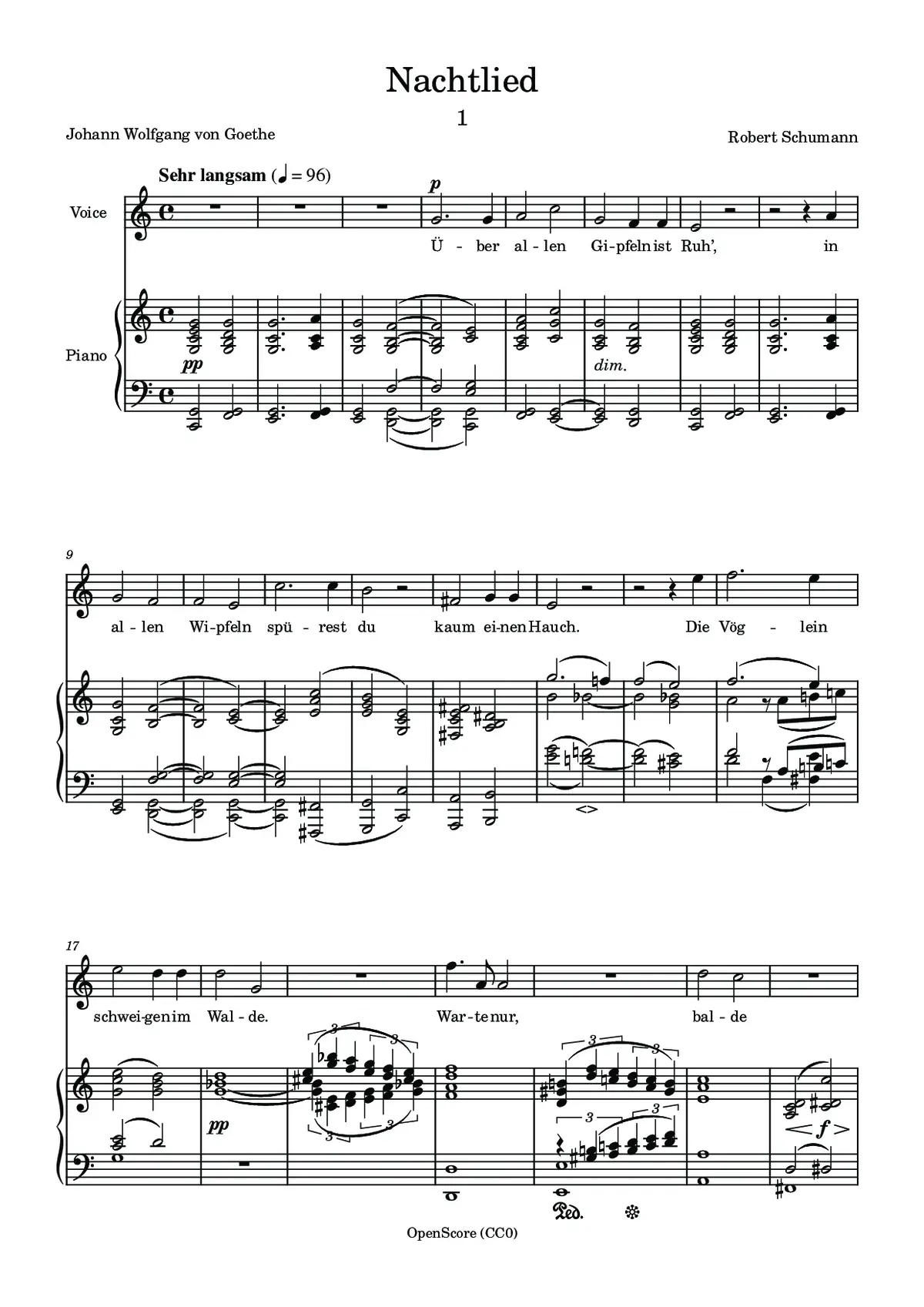 Nachtlied - Page 1