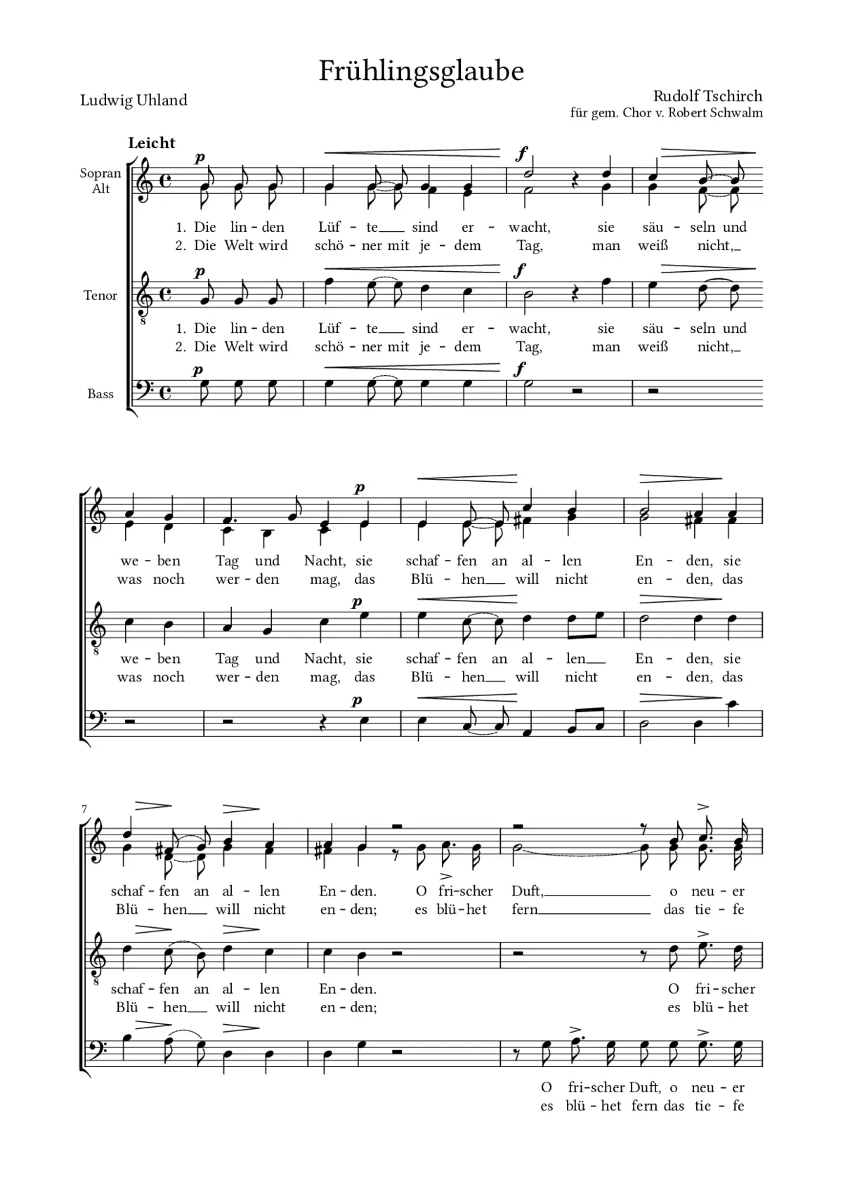 Frühlingsglaube - Page 1