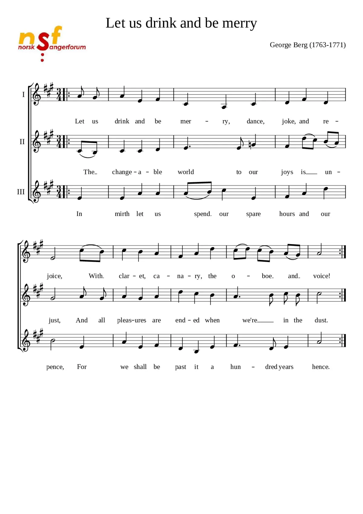 Let us drink and be merry - Page 1