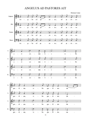 Angelus ad pastores ait