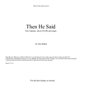 Then He said